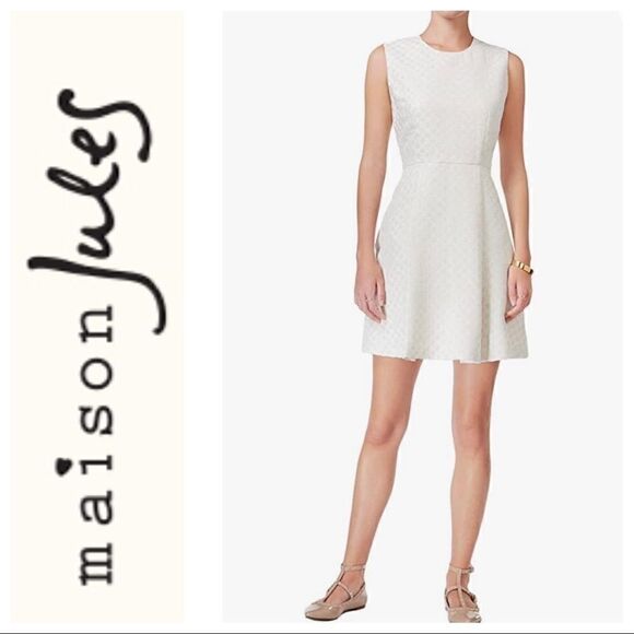 MAISON JULES TEXTURED SLEEVELESS DRESS SMALL HOLIDAY - Picture 2 of 9